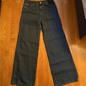 Dark Zara Wide Leg Jeans
